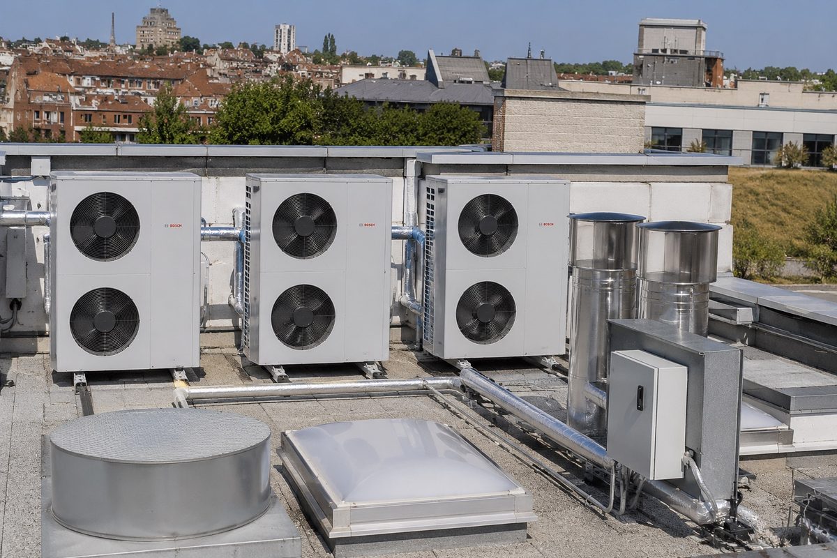 Instalación aerotermia local comercial Sabadell